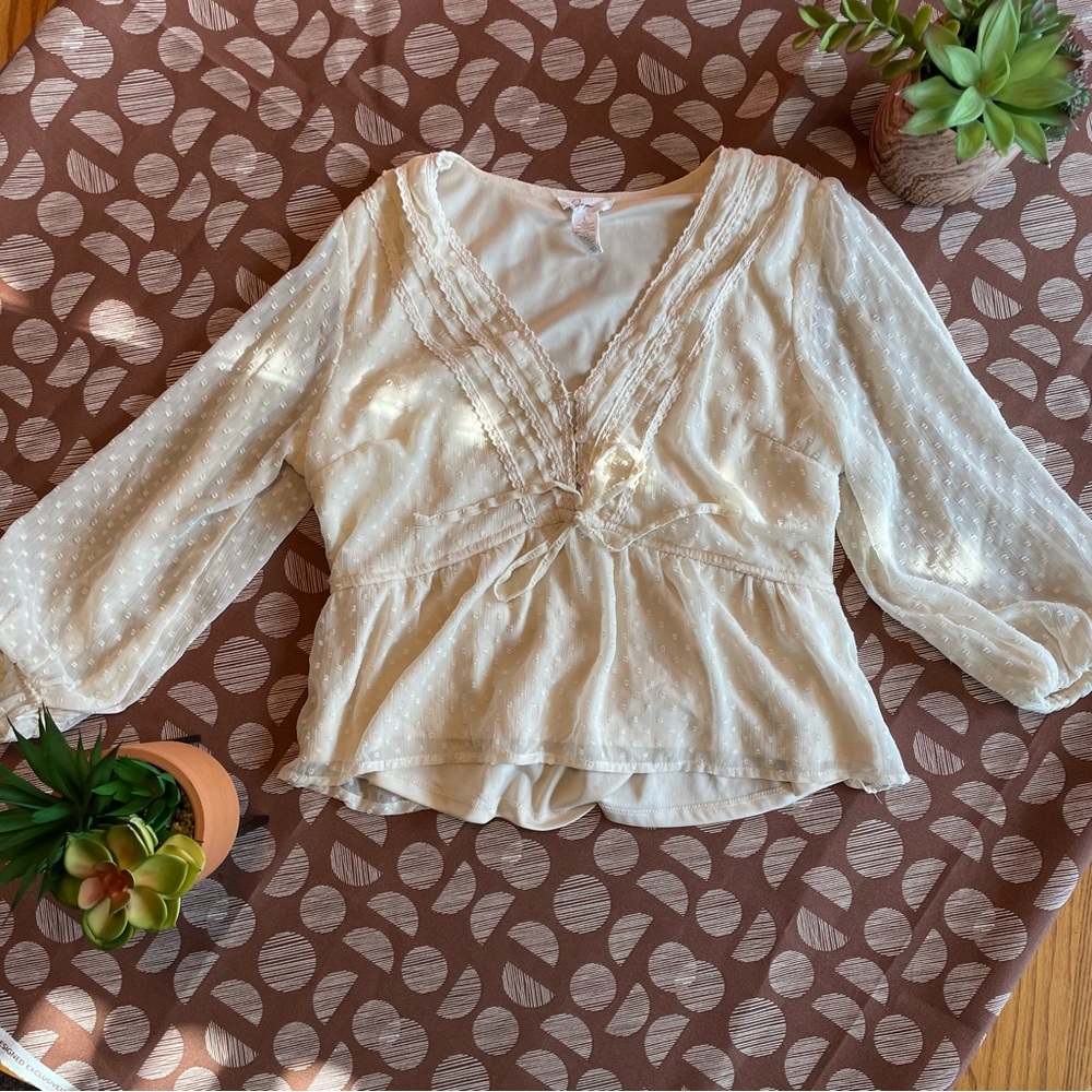 JAPNA Lacy Bohemian Blouse
